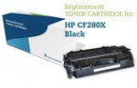 CF280X Sort lasertoner uoriginal - HP nr.80X